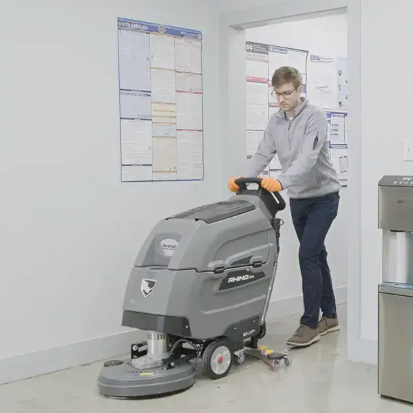Rhino 19PD walk-behind floor scrubber