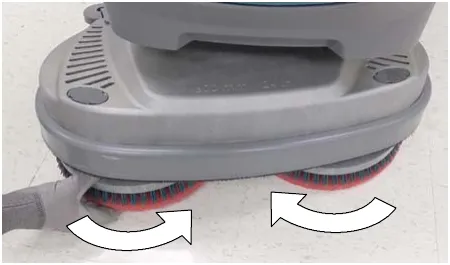 Photo of the dual disk pad drivers being turned to remove them
