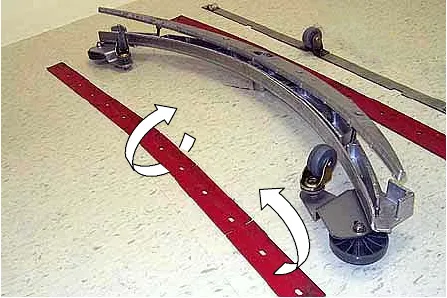 Rotating the front squeegee blade to a new wiping edge