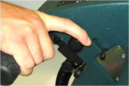 Turning the speed control knob