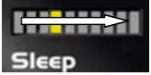 BDI display: LED's flash one at a time from left to right (Sleep)