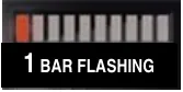 BDI display: 1 bar flashing