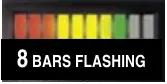 BDI display: 8 bars flashing