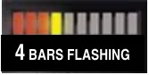 BDI display: 4 bars flashing