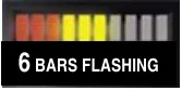 BDI display: 6 bars flashing