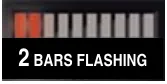 BDI display: 2 bars flashing