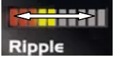 BDI display: LED's ripple back and forth (Ripple)