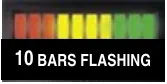BDI display: 10 bars flashing