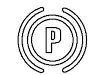 Parking brake (option) symbol