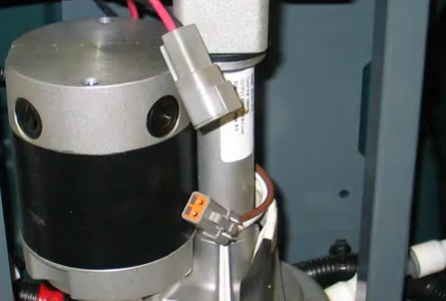 Transaxle motor with its electrical connector