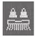 Display icon for brush extra pressure: a brush with two padlock-shaped marks above it