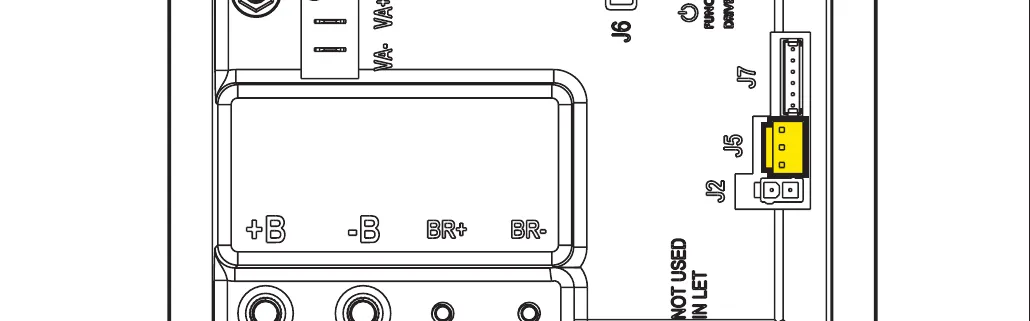 Main machine controller (EB1) board with connector J5 highlighted