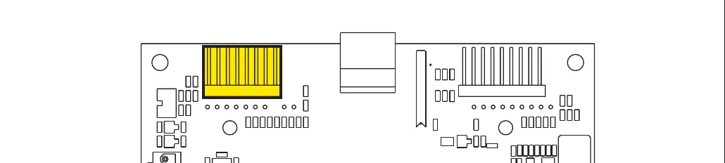Display controller (EB2) circuit board with the 8-way connector J3 highlighted