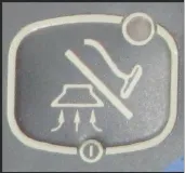 Vacuum switch icon with an indicator light at its upper right corner