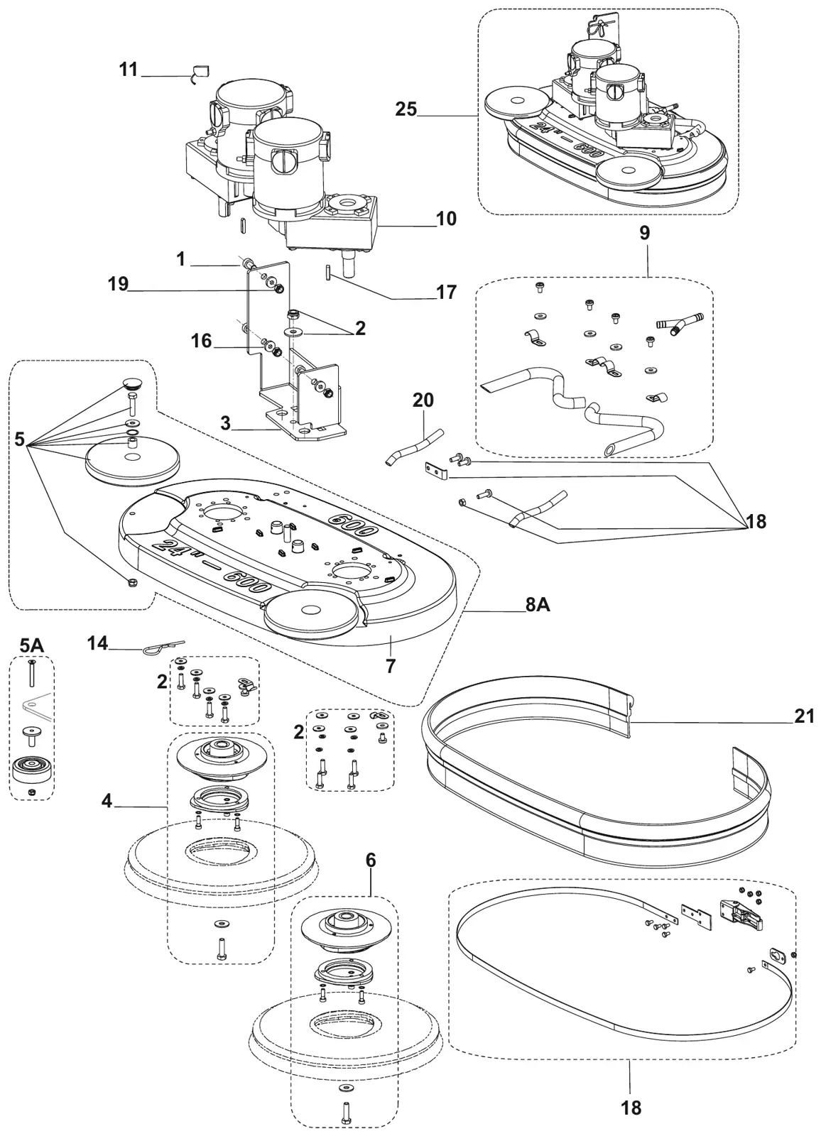 Advance Adfinity 20D / X20D / X20C / X24D brush system, x24d drawing, manual page 30