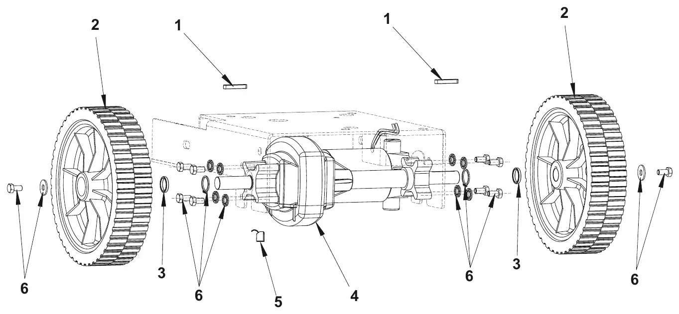 Advance Adfinity 20D / X20D / X20C / X24D wheels and traction drawing, manual page 10