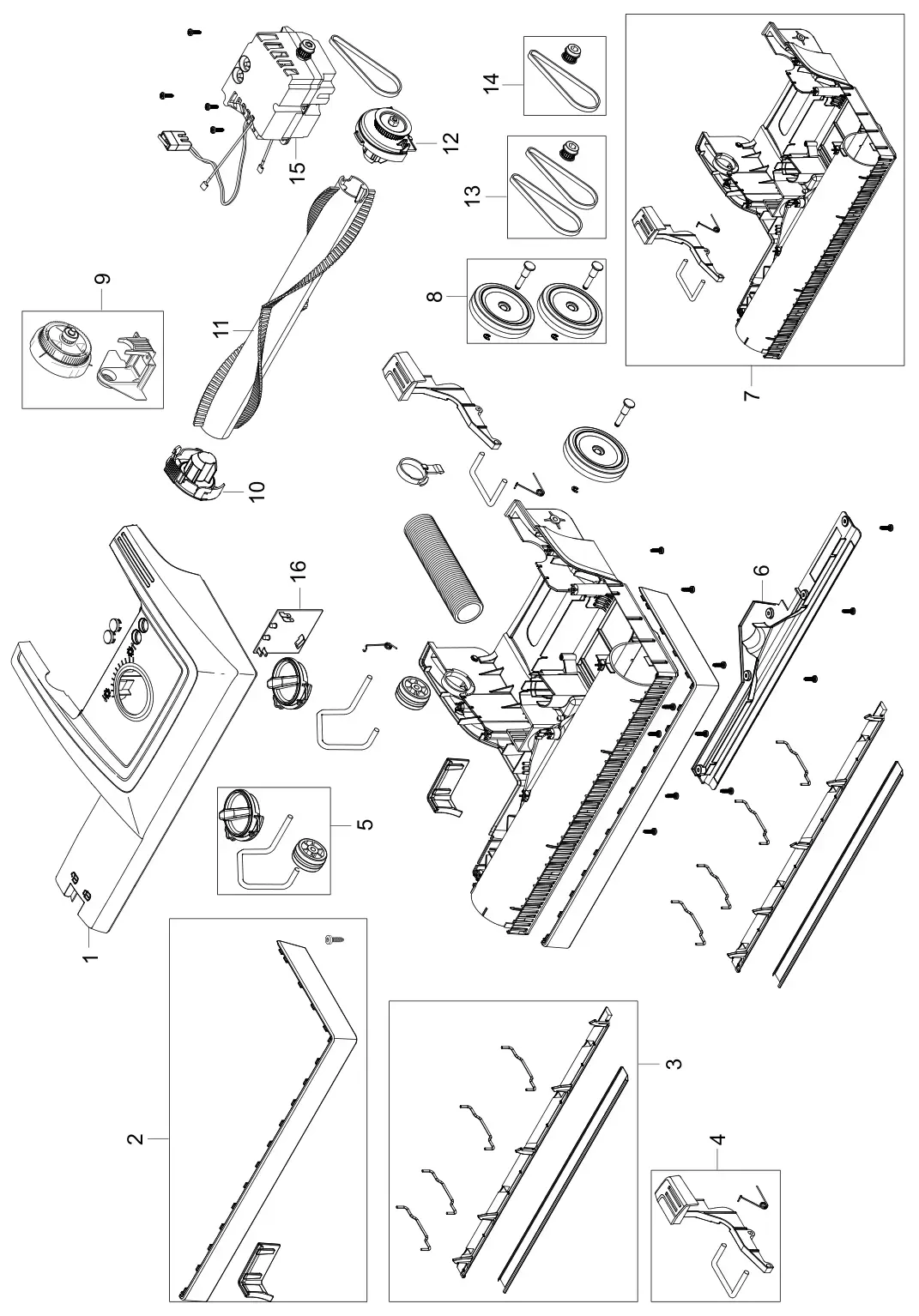 Advance Spectrum 12H / 12P base drawing, manual page 6
