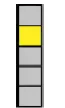 Five stacked lights, second from the top lit yellow