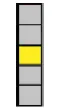 Five stacked lights, third from the top lit yellow