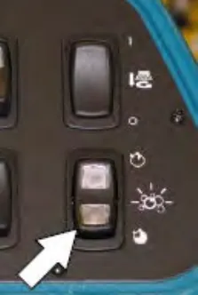Standard panel: arrow pointing to the bottom of the severe environment switch