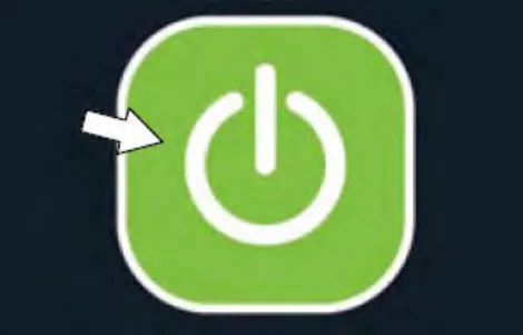 Green 1-Step button on the control panel with an arrow pointing to it