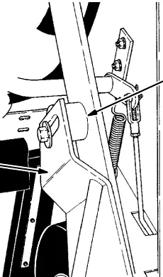 Secured mounting frame upper end (A) on the cam (B)
