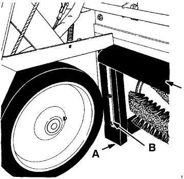 Hopper seals: side seal (A), seal retaining strip (B) and top seal (C)