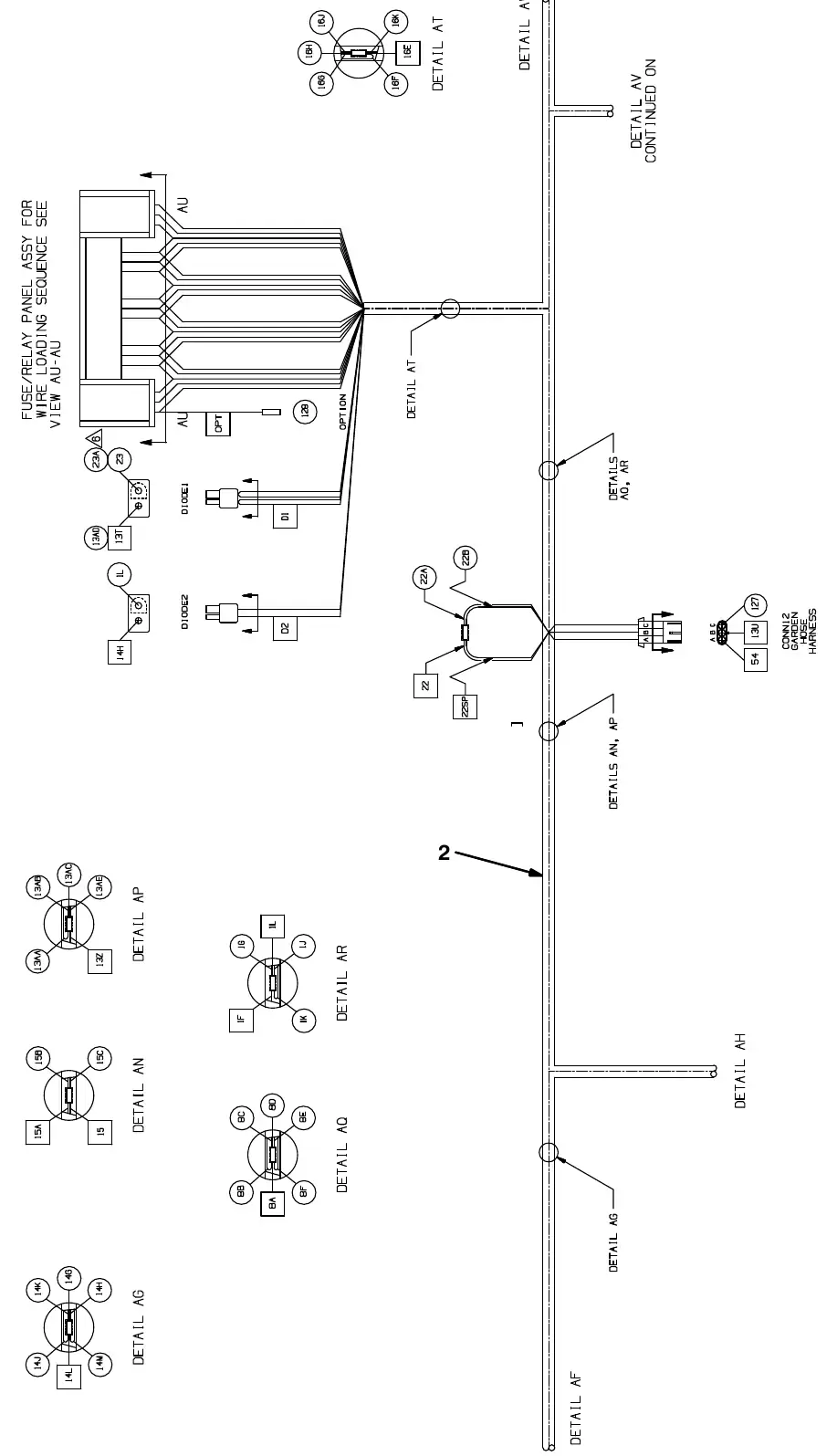 Tennant M20 electrical wire harness group, main exploded view (page 11)