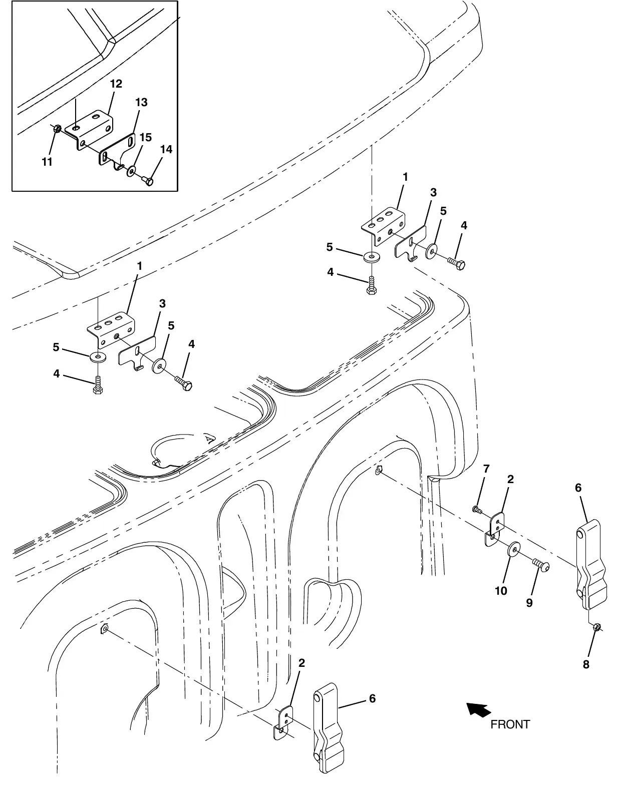 Tennant M20 transport kit exploded view