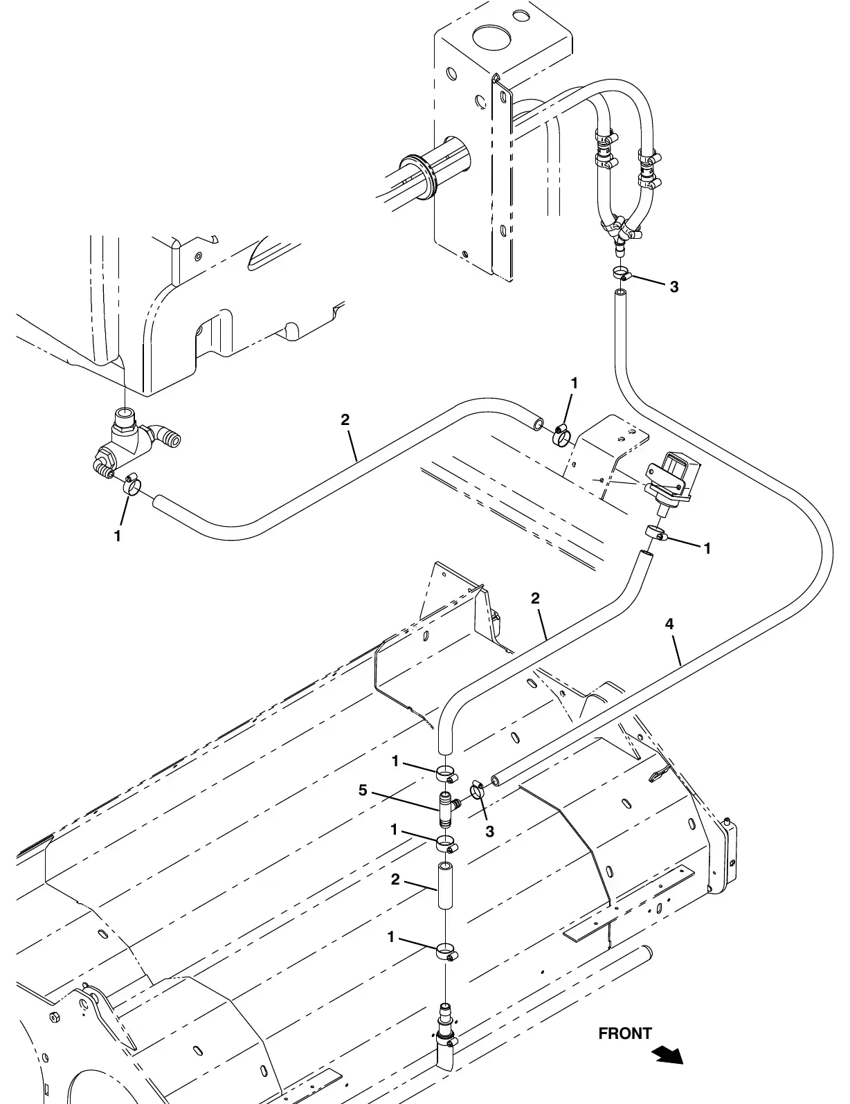 Tennant M20 fast solution supply group exploded view