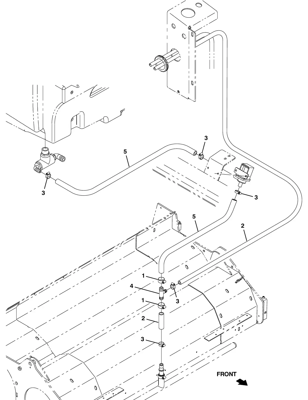 Tennant M20 ec - h20 solution supply group exploded view