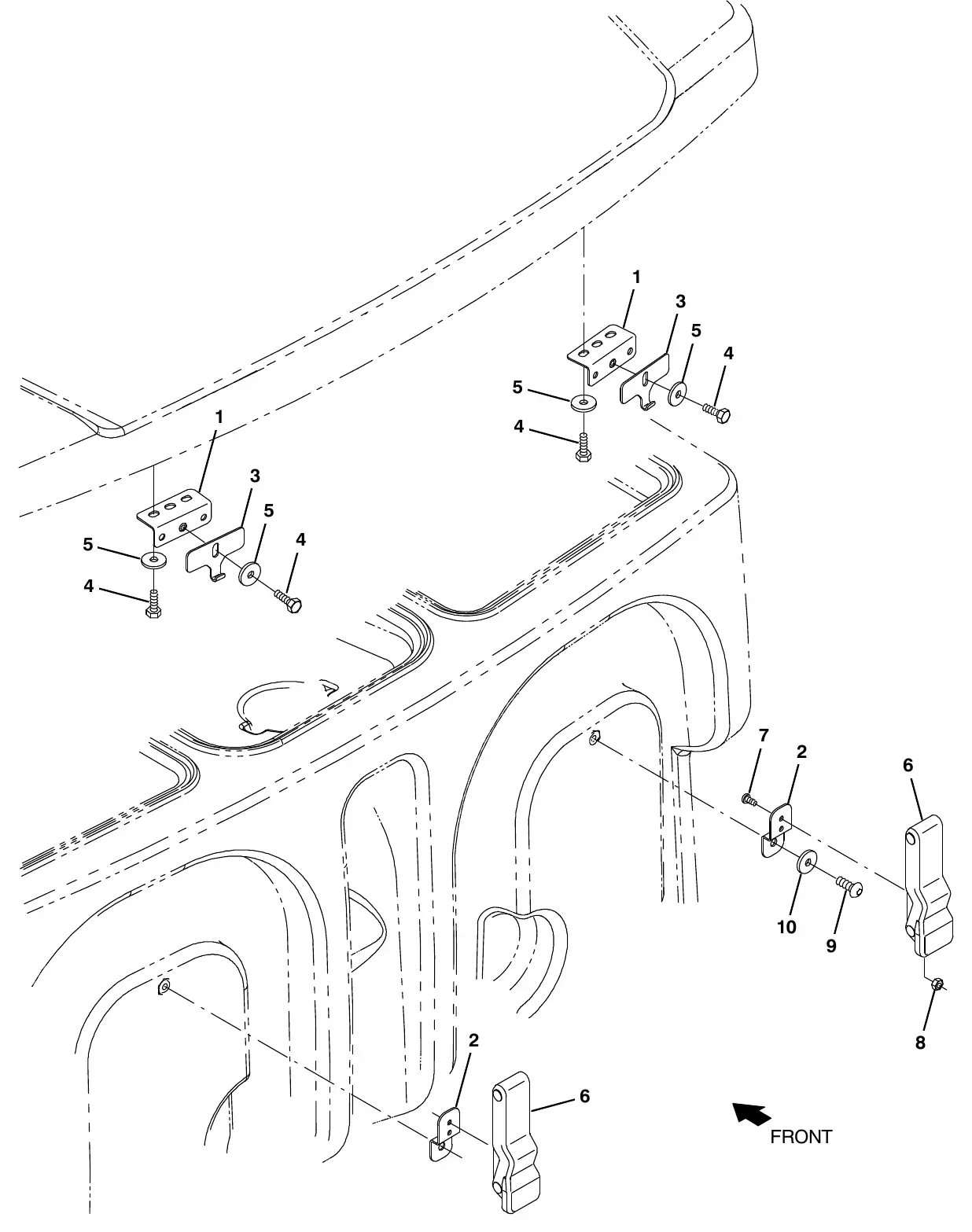 Tennant M20 transport kit exploded view