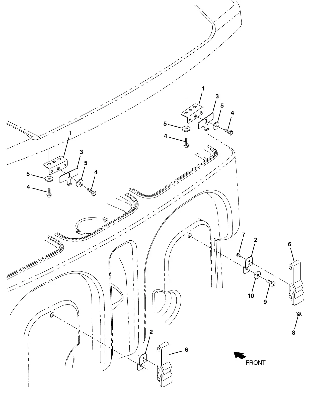 Tennant M20 transport kit exploded view