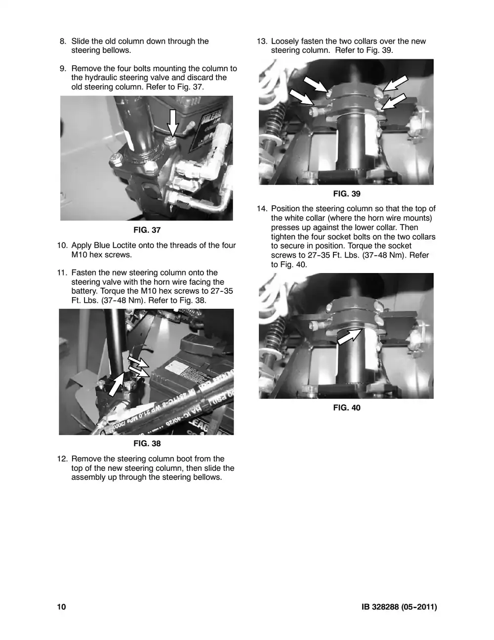 Tennant M20 instruction bulletin 328288, page 10 of 12