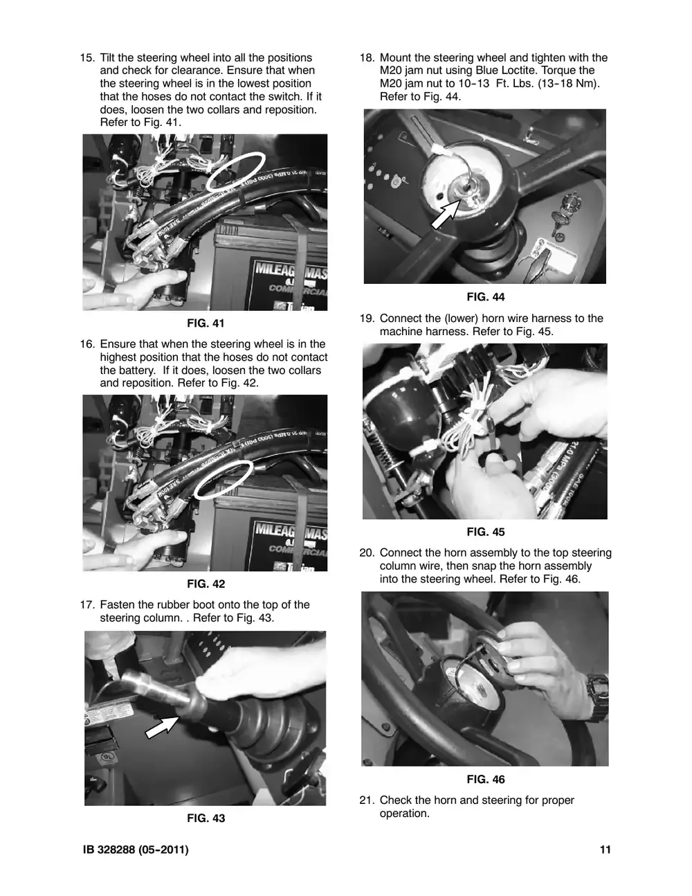 Tennant M20 instruction bulletin 328288, page 11 of 12