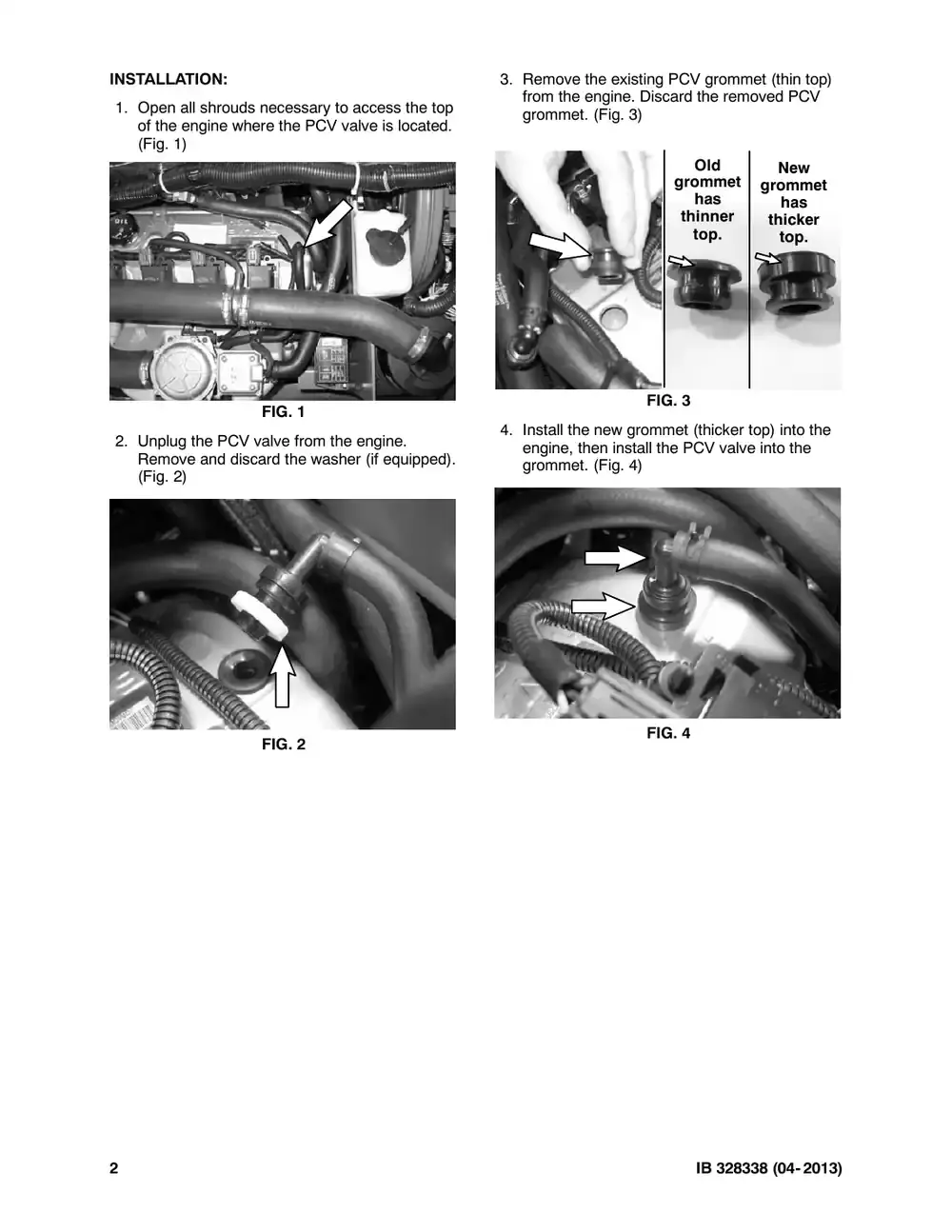 Tennant M20 instruction bulletin 328338, page 2 of 4