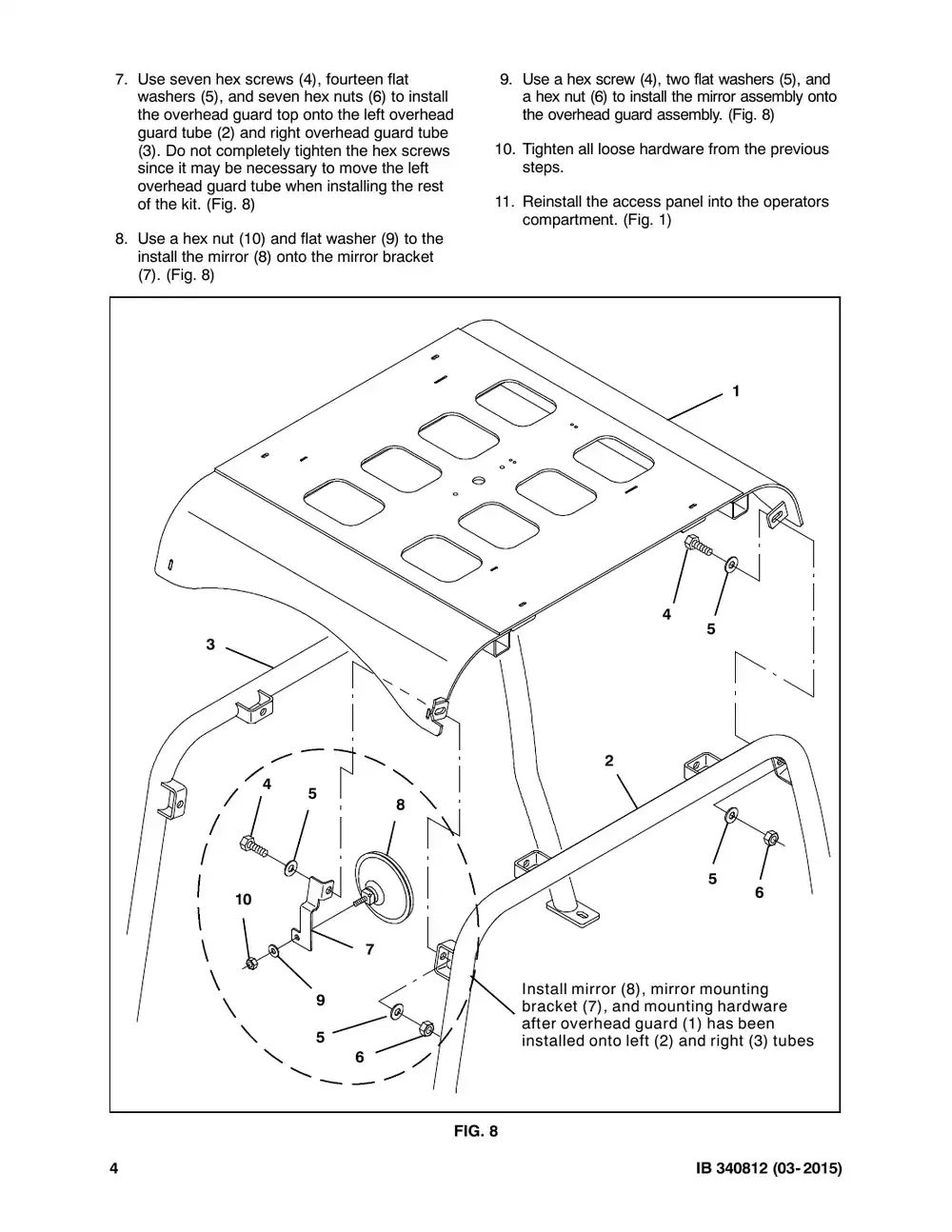 Tennant M20 instruction bulletin 340812, page 4 of 5