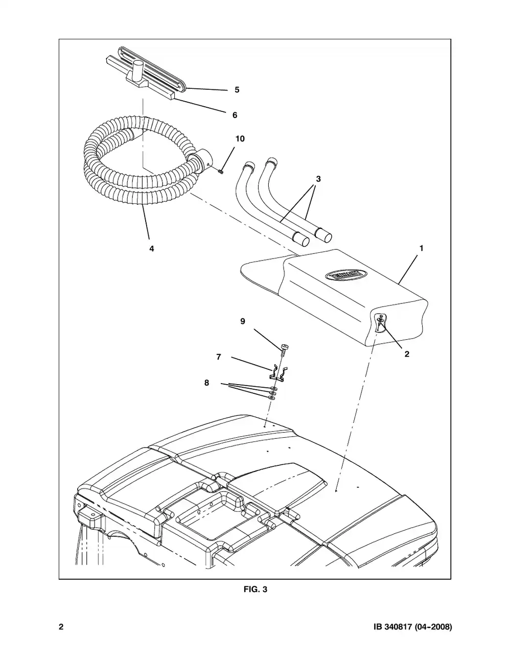 Tennant M20 instruction bulletin 340817, page 2 of 3