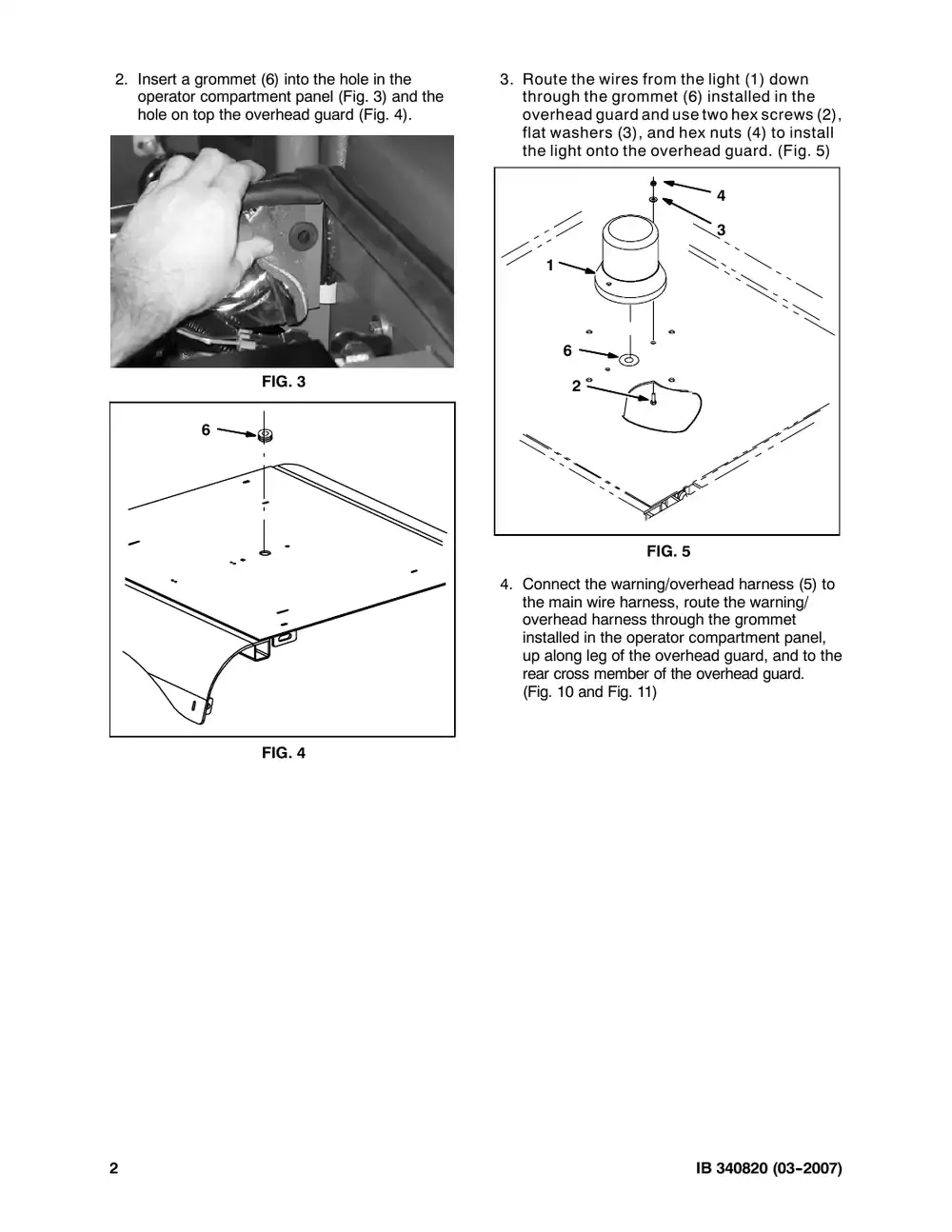 Tennant M20 instruction bulletin 340820, page 2 of 5