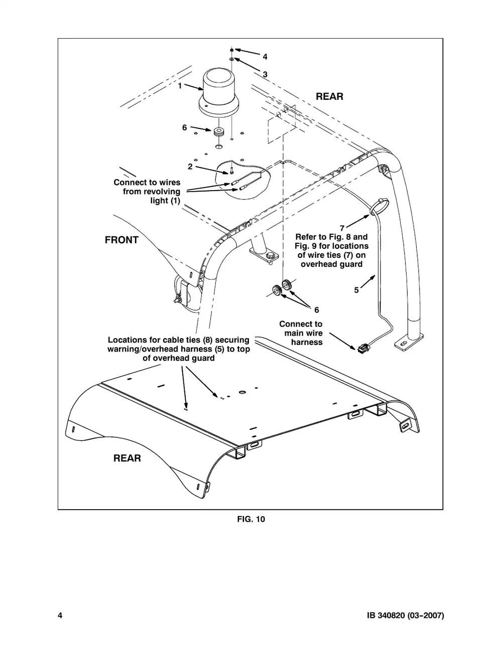 Tennant M20 instruction bulletin 340820, page 4 of 5