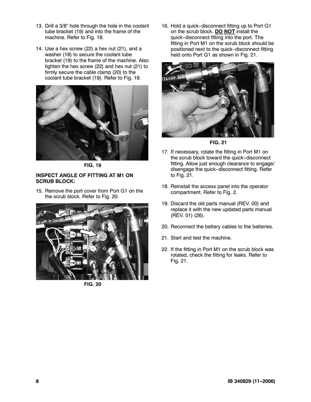 Tennant M20 instruction bulletin 340829, page 8 of 10