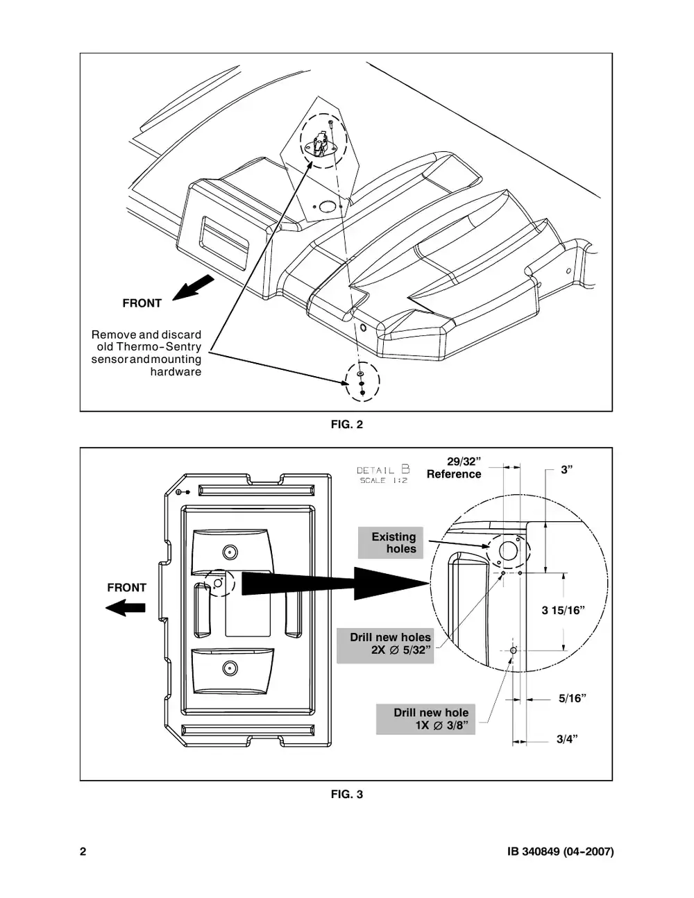 Tennant M20 instruction bulletin 340849, page 2 of 4