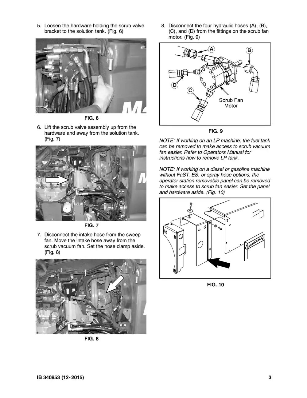 Tennant M20 instruction bulletin 340853, page 3 of 7