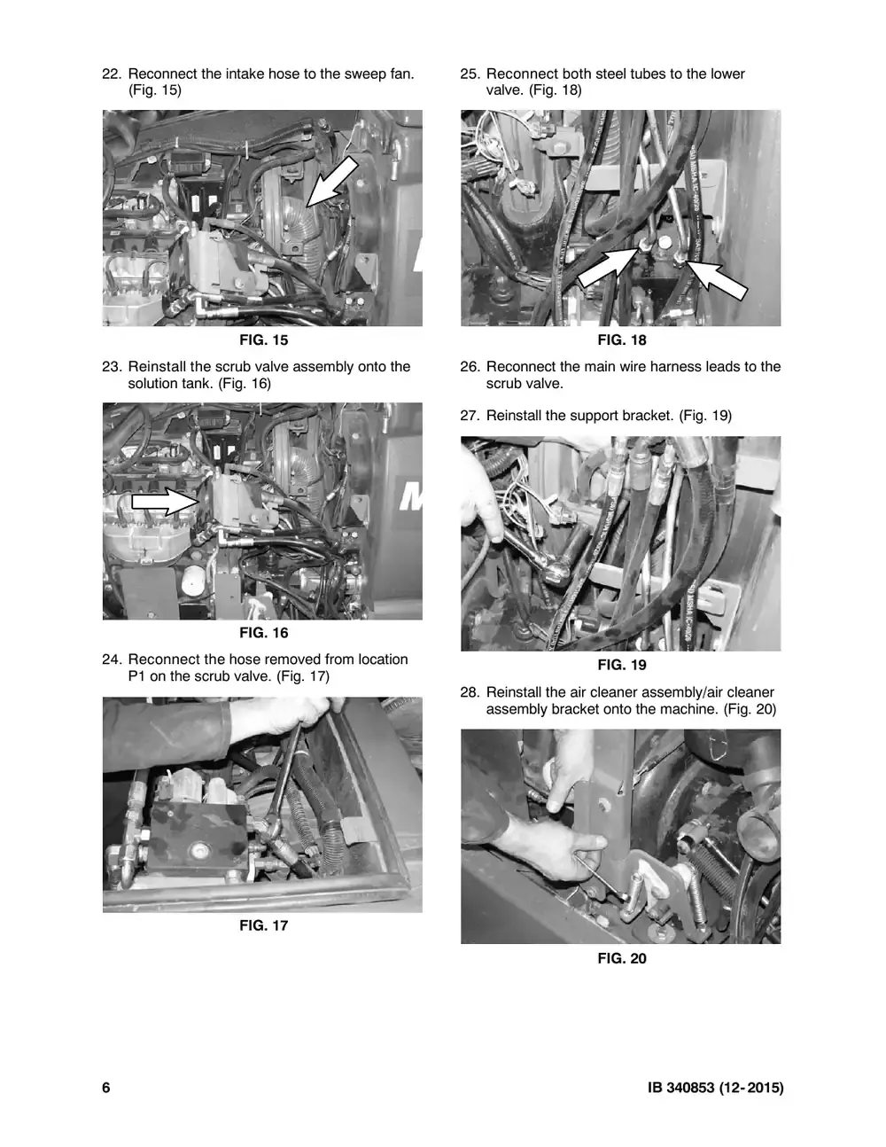 Tennant M20 instruction bulletin 340853, page 6 of 7
