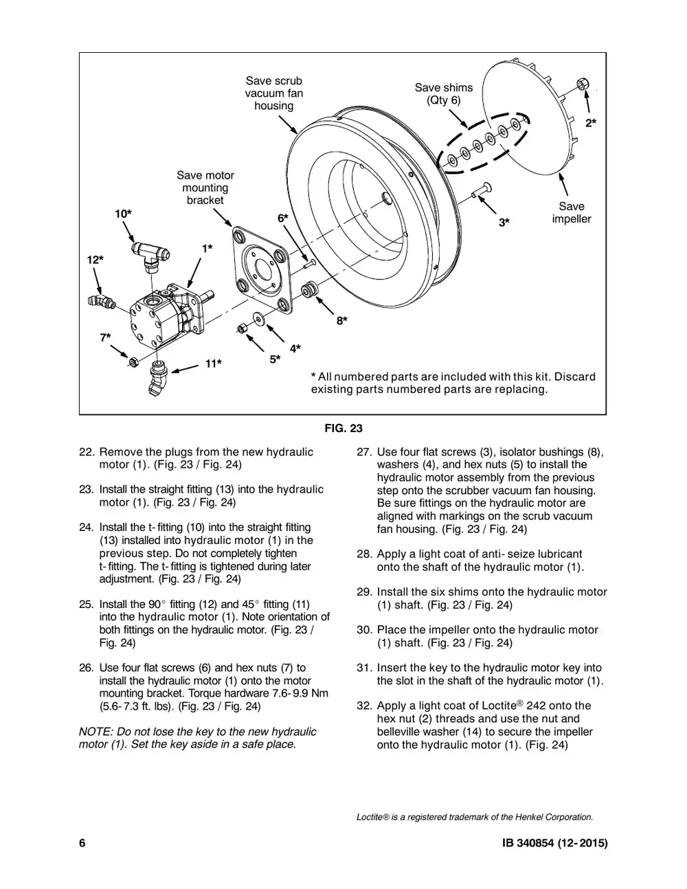 Tennant M20 instruction bulletin 340854, page 6 of 11