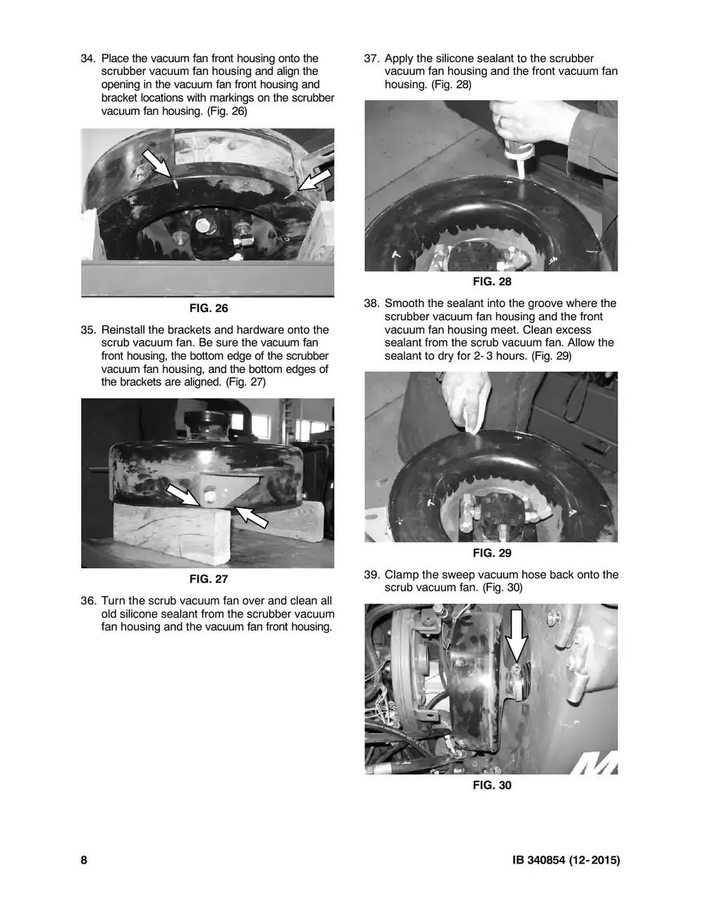 Tennant M20 instruction bulletin 340854, page 8 of 11