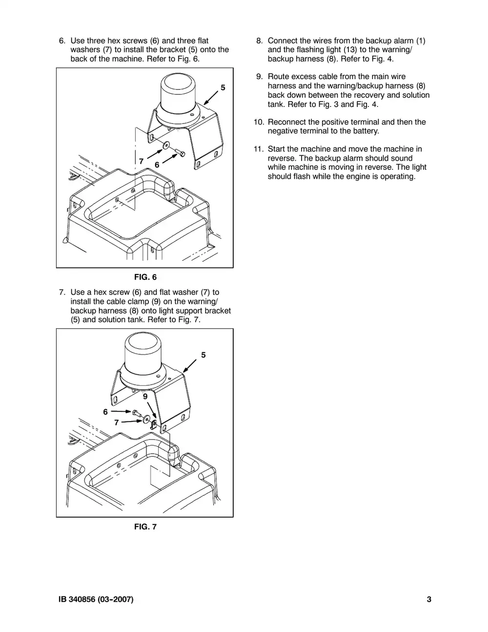 Tennant M20 instruction bulletin 340856, page 3 of 12