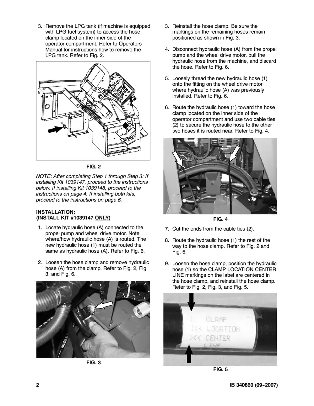 Tennant M20 instruction bulletin 340860, page 2 of 8