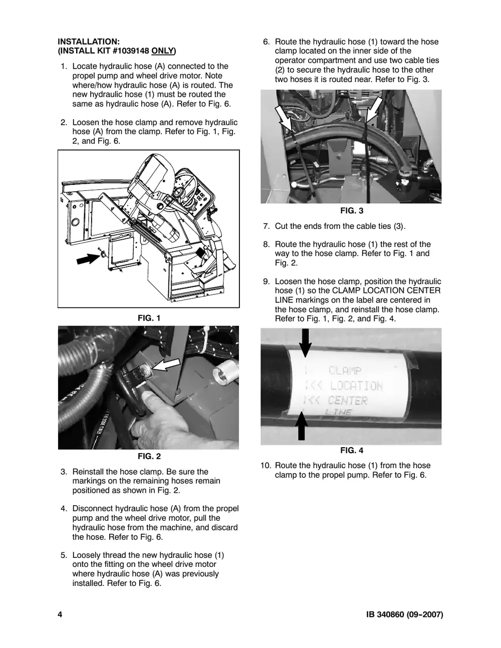 Tennant M20 instruction bulletin 340860, page 4 of 8