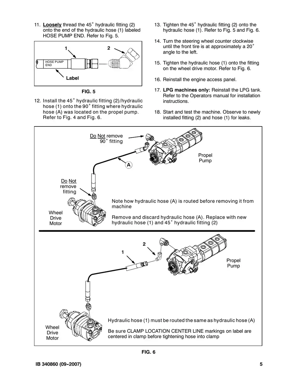 Tennant M20 instruction bulletin 340860, page 5 of 8